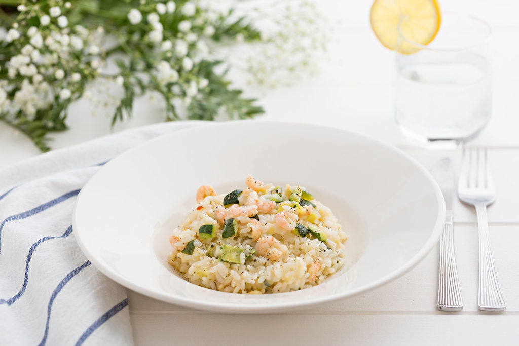 Seafood Risotto with Courgette